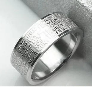 316L Stainless Steel Bible Rings Titanium Steel Rings For Women and Men - Timothy's legacy