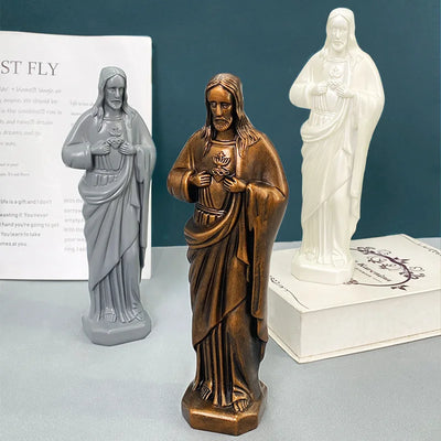 Joseph Christ The Redeemer Statue Jesus Figurine Resin Christ Figure Christian Catholic Religious Decoration Home Desk Crafts - Timothy's legacy